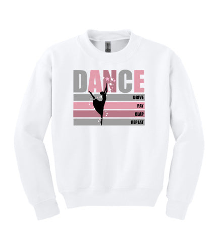 ADULT UNISEX DRIVE PAY CLAP REPEAT SWEATSHIRT